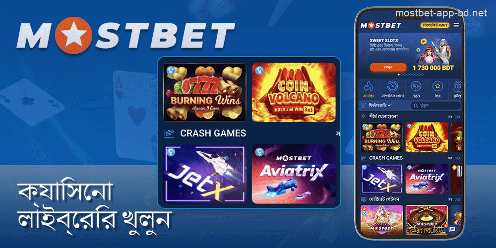 Mostbet ক্যাসিনো লাইব্রেরি খুলুন